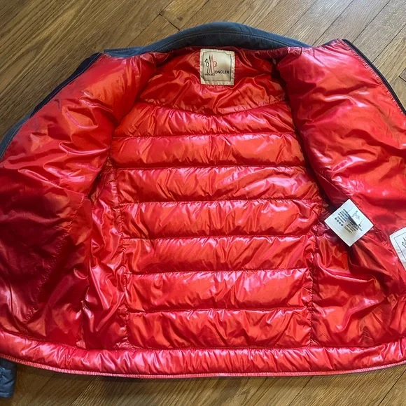 Moncler Denim print light puffer size 4 - Picture 6 of 14